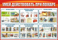 Стенд "Умей действовать при пожаре" - «globural.ru» - Волгодонск
