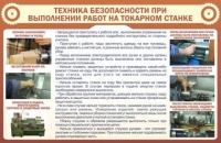 Стенд "ТБ при выполнении работ на токарном станке" - «globural.ru» - Волгодонск