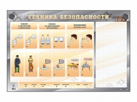 Электрифицированный стенд "Техника безопасности" с маркерными полями - «globural.ru» - Волгодонск