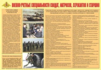 Плакат "Военно-учетные специальности солдат, матросов, сержантов и старшин" - «globural.ru» - Волгодонск