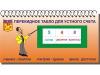 Перекидное табло для устного счета (ламинированное) - «globural.ru» - Волгодонск