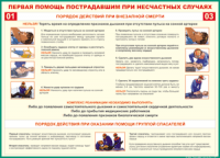Таблица Порядок действий при внезапной смерти 1000*1400 винил - «globural.ru» - Волгодонск