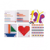 Мозаика Peg Board. Набор с прозрачными досками и картинками - «globural.ru» - Волгодонск