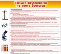 Стенд "Техника безопасности на уроках биологии" (вариант 2) - «globural.ru» - Волгодонск