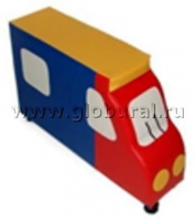 Напольная мягкая игрушка "Грузовик" каталка - «globural.ru» - Волгодонск