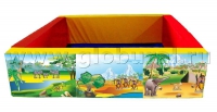 Квадратный сухой бассейн (с шелкографией) - «globural.ru» - Волгодонск