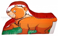 Напольная игрушка "Медвежонок" с шелкографией (ВИК) - «globural.ru» - Волгодонск