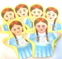 Набор кукол - рукавичек  "Эмоции. Девочки" - «globural.ru» - Волгодонск