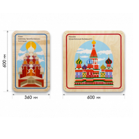 Набор стеновых панелей «Памятные места России - Кижи, Москва» - «globural.ru» - Волгодонск
