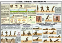 Плакат "Приемы и правила метания гранат" - «globural.ru» - Волгодонск