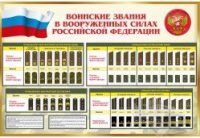 Стенд "Воинские звания в вооруженных силах российской федерации" - «globural.ru» - Волгодонск