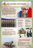 Стенд "На службе Отечеству" (вариант 1) - «globural.ru» - Волгодонск