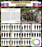 Стенд "Военная форма одежды (флаг РФ)" - «globural.ru» - Волгодонск