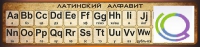 Стенд "Латинский алфавит" (вариант 1) - «globural.ru» - Волгодонск