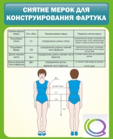 Стенд "Снятие мерок для конструирования фартука" - «globural.ru» - Волгодонск