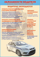 Плакат "Водителю запрещается " 1000*1400 винил - «globural.ru» - Волгодонск
