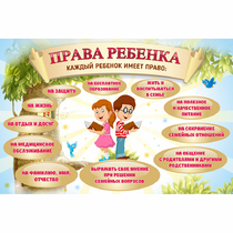 Стенд "Права ребенка" 1,5х1,0 - «globural.ru» - Волгодонск