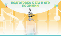 Стенд "Подготовка к ЕГЭ и ОГЭ по химии вариант 2 (9 карманов)" - «globural.ru» - Волгодонск