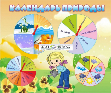 Стенд "Календарь природы" (вариант 1) - «globural.ru» - Волгодонск