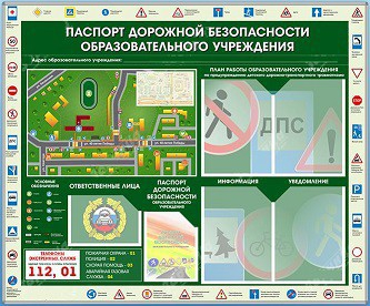 Стенд-уголок "Паспорт дорожной безопасности образовательного учреждения" - «globural.ru» - Волгодонск