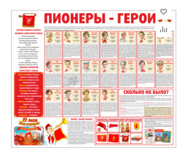 Тематический стенд "Пионеры-герои" - «globural.ru» - Волгодонск